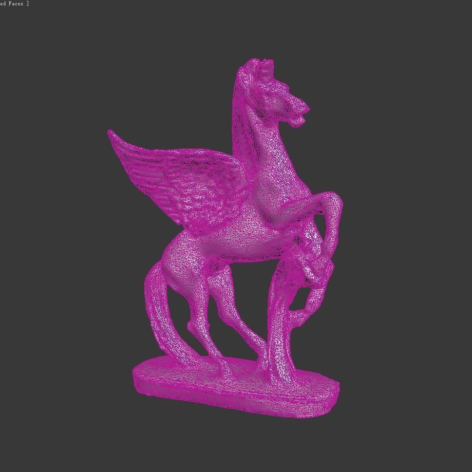 Pegasus Statue  sculpture statuette figurine horse Free 3D print model_4
