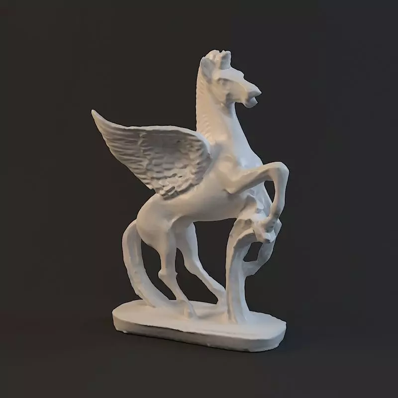 Pegasus Statue  sculpture statuette figurine horse Free 3D print model_0