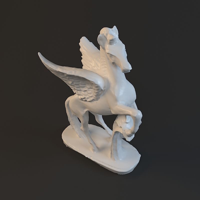 Pegasus Statue  sculpture statuette figurine horse Free 3D print model_1
