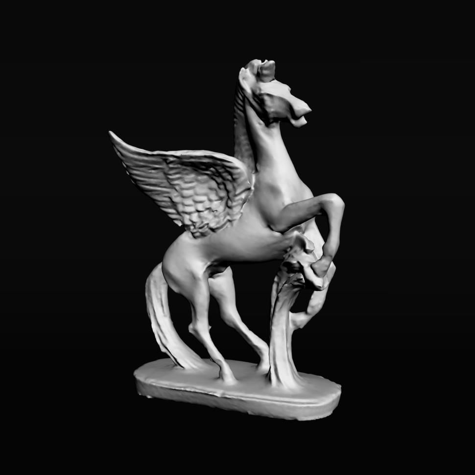 Pegasus Statue  sculpture statuette figurine horse Free 3D print model_2