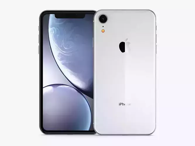 Apple iPhone XR White  3D model
