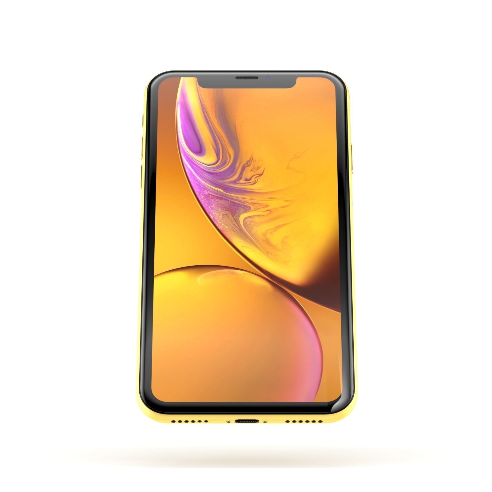 Apple iPhone XR Yellow  3D model_4