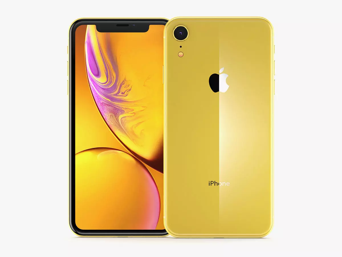 Apple iPhone XR Yellow  3D model_0