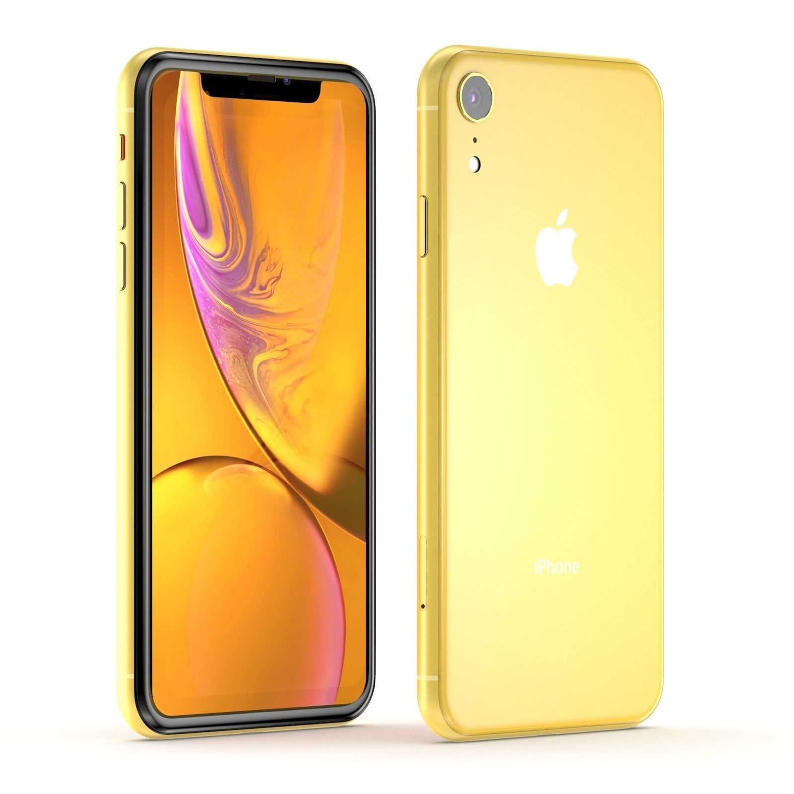 Apple iPhone XR Yellow  3D model_2