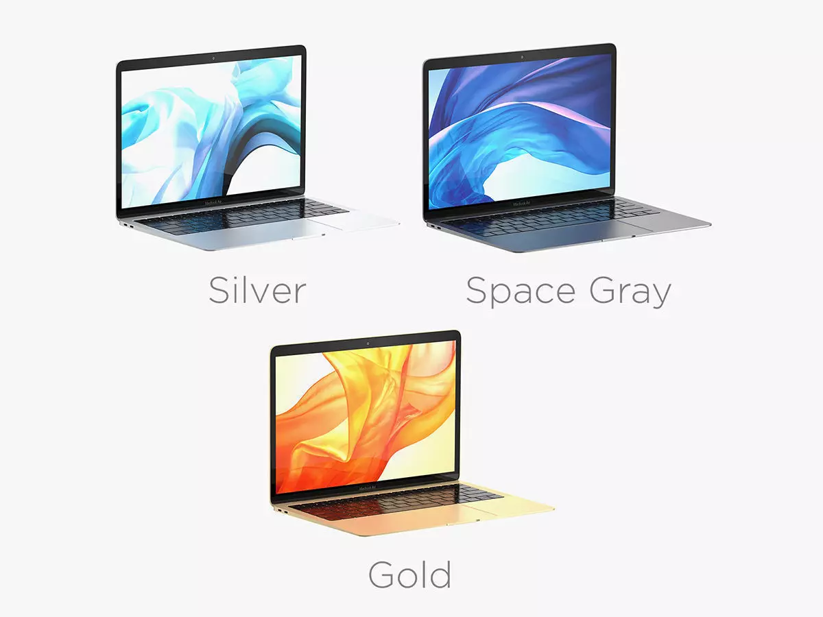 Macbook Air 2018 13 Inches All Colors 3D model | CGTrader