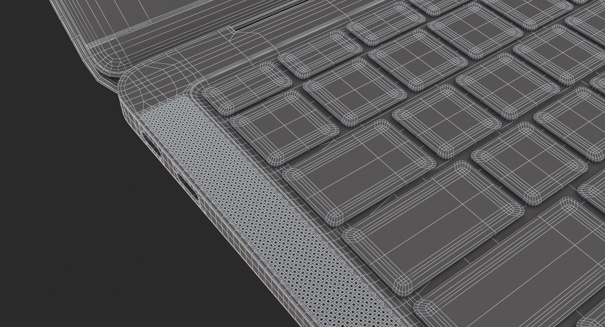 Macbook Air 2018 13 inches Gold 3D model_20