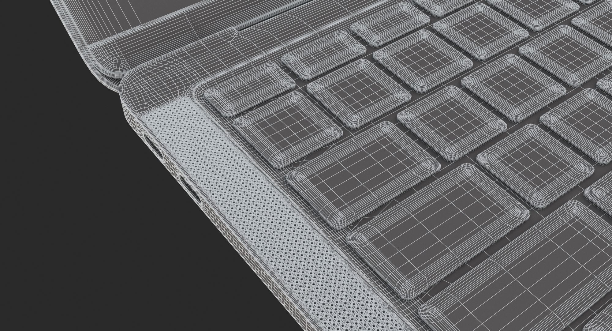 Macbook Air 2018 13 inches Gold 3D model_21