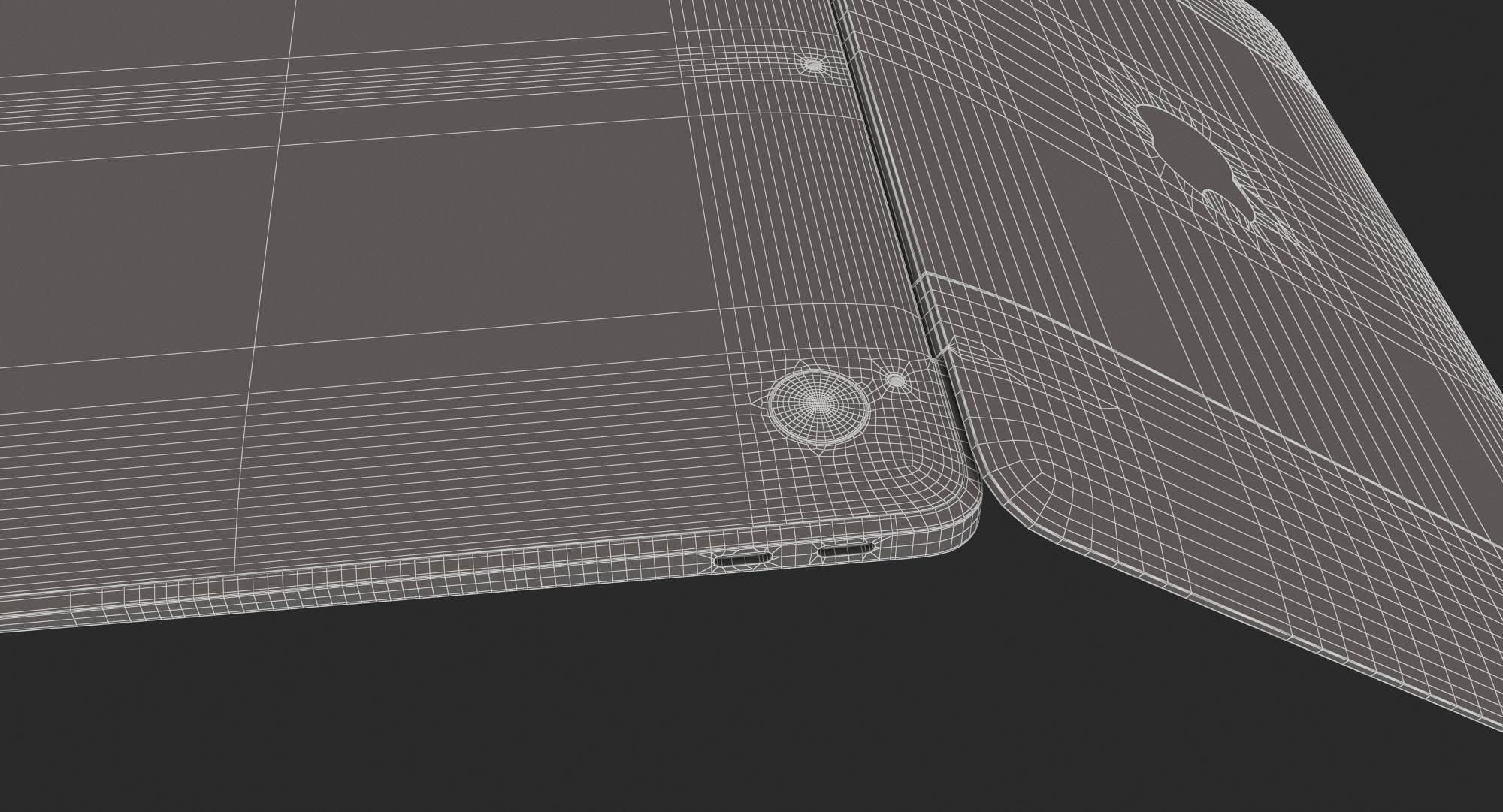 Macbook Air 2018 13 inches Gold 3D model_18