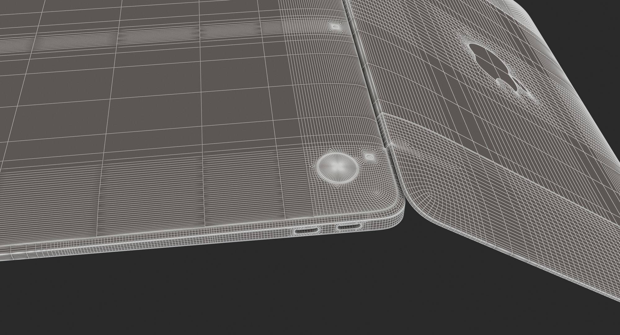 Macbook Air 2018 13 inches Gold 3D model_19