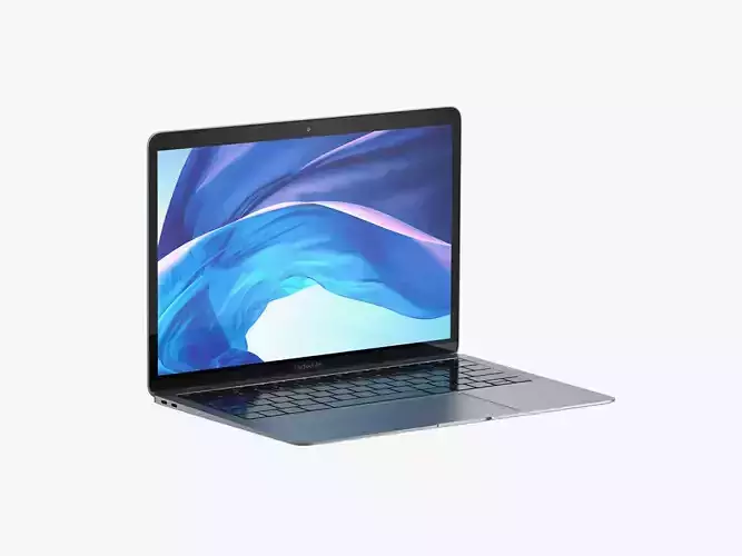 Macbook Air 2018 13 inches Space Gray 3D model