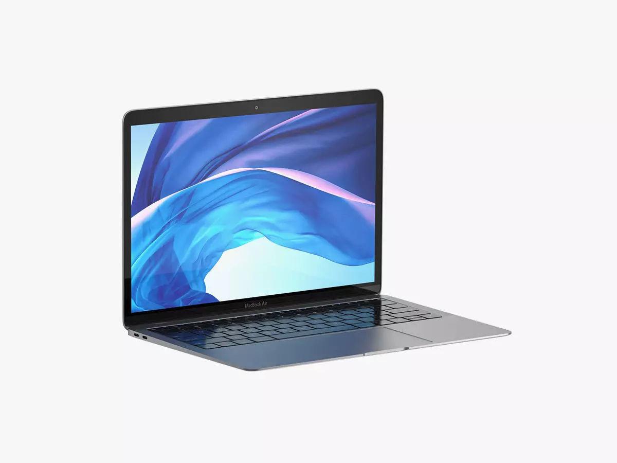 Macbook Air 2018 13 inches Space Gray 3D model