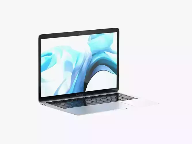 Macbook Air 2018 13 inches Space Gray 3D model