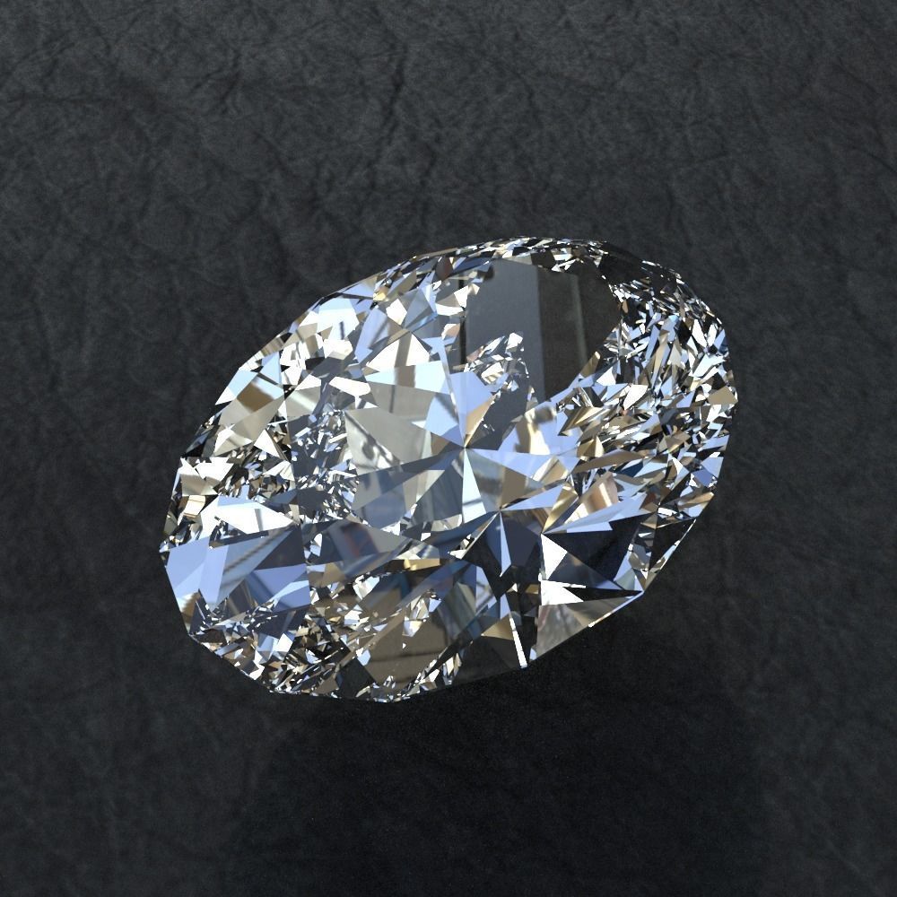 Diamond collection 3D emerald cut 3D model_5