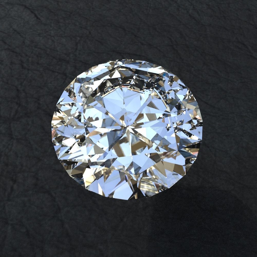 Diamond collection 3D emerald cut 3D model_3