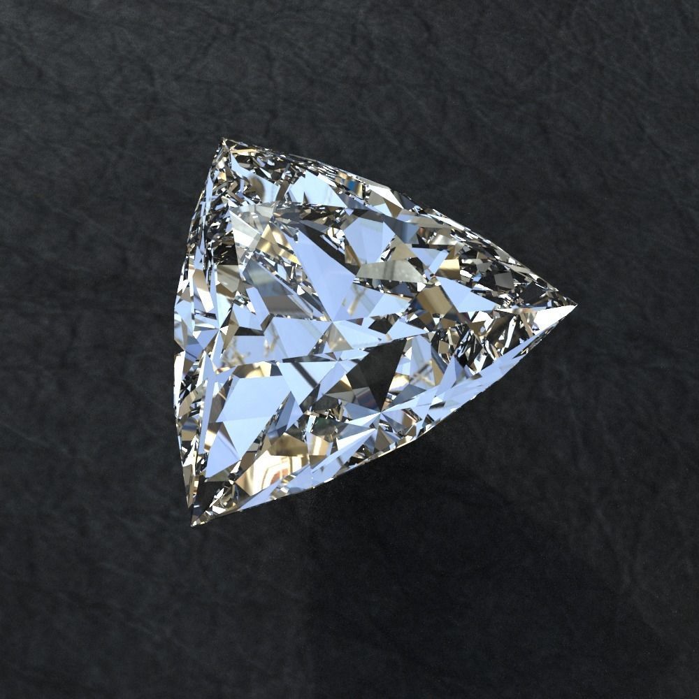 Diamond collection 3D emerald cut 3D model_14