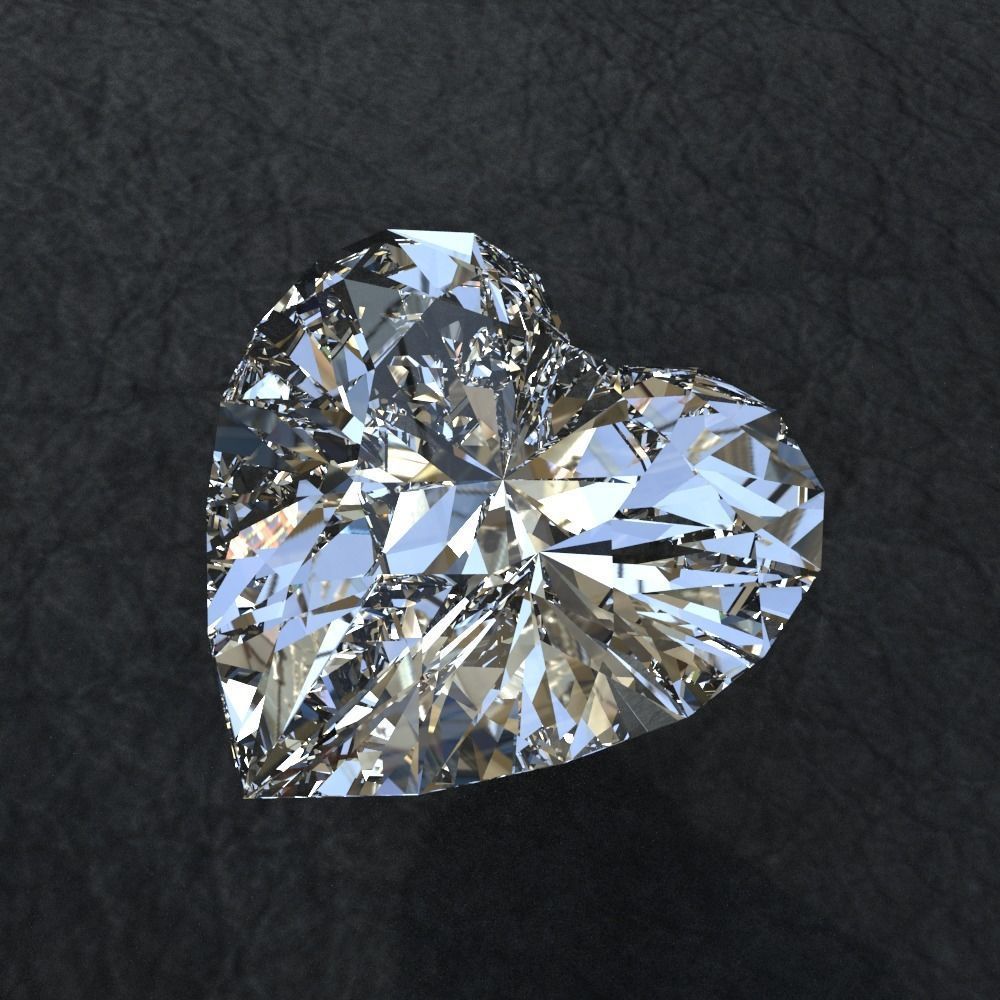 Diamond collection 3D emerald cut 3D model_6