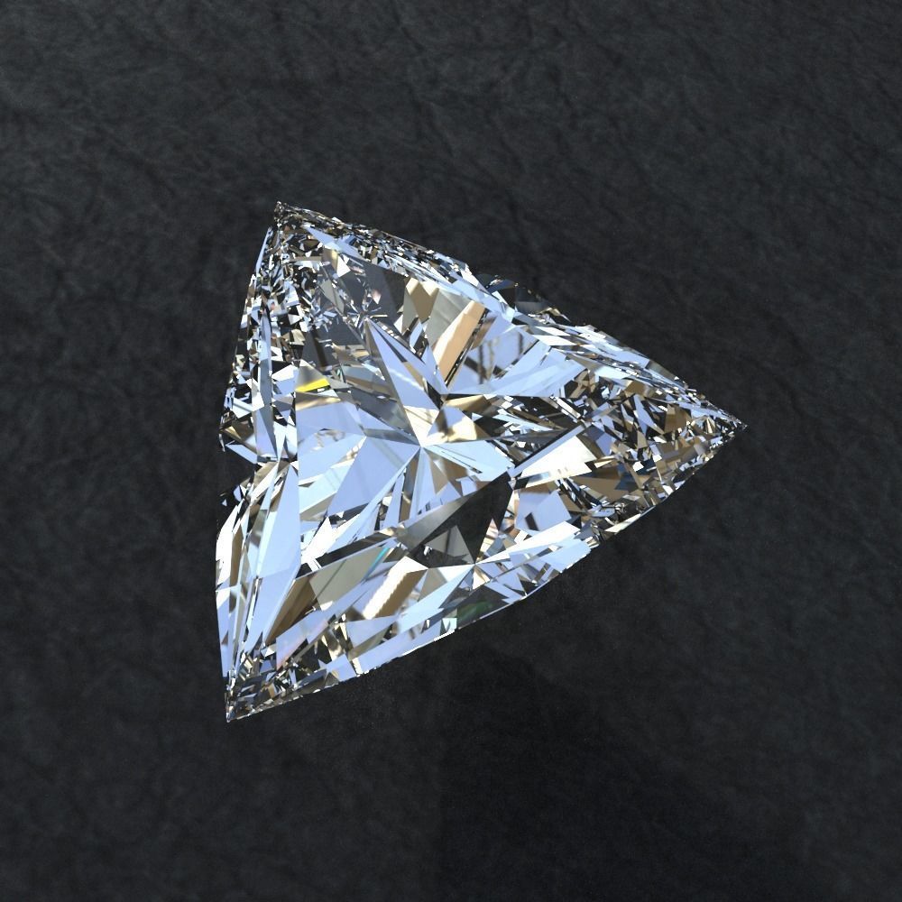 Diamond collection 3D emerald cut 3D model_15