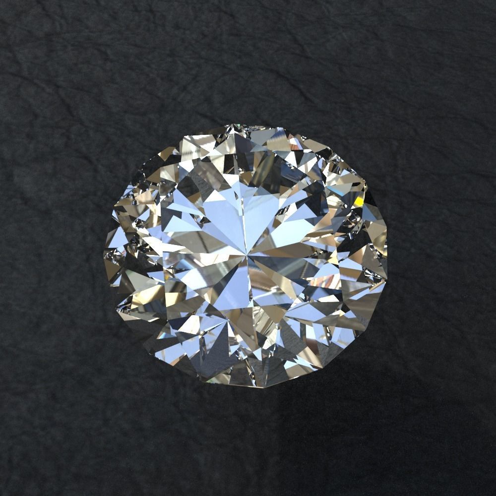 Diamond collection 3D emerald cut 3D model_2