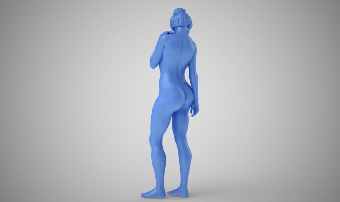 Graceful woman 3D print model_2