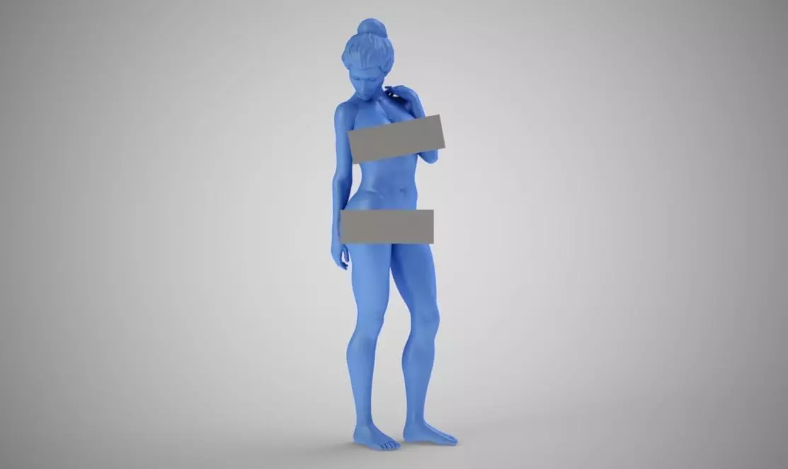 Graceful woman 3D print model_0