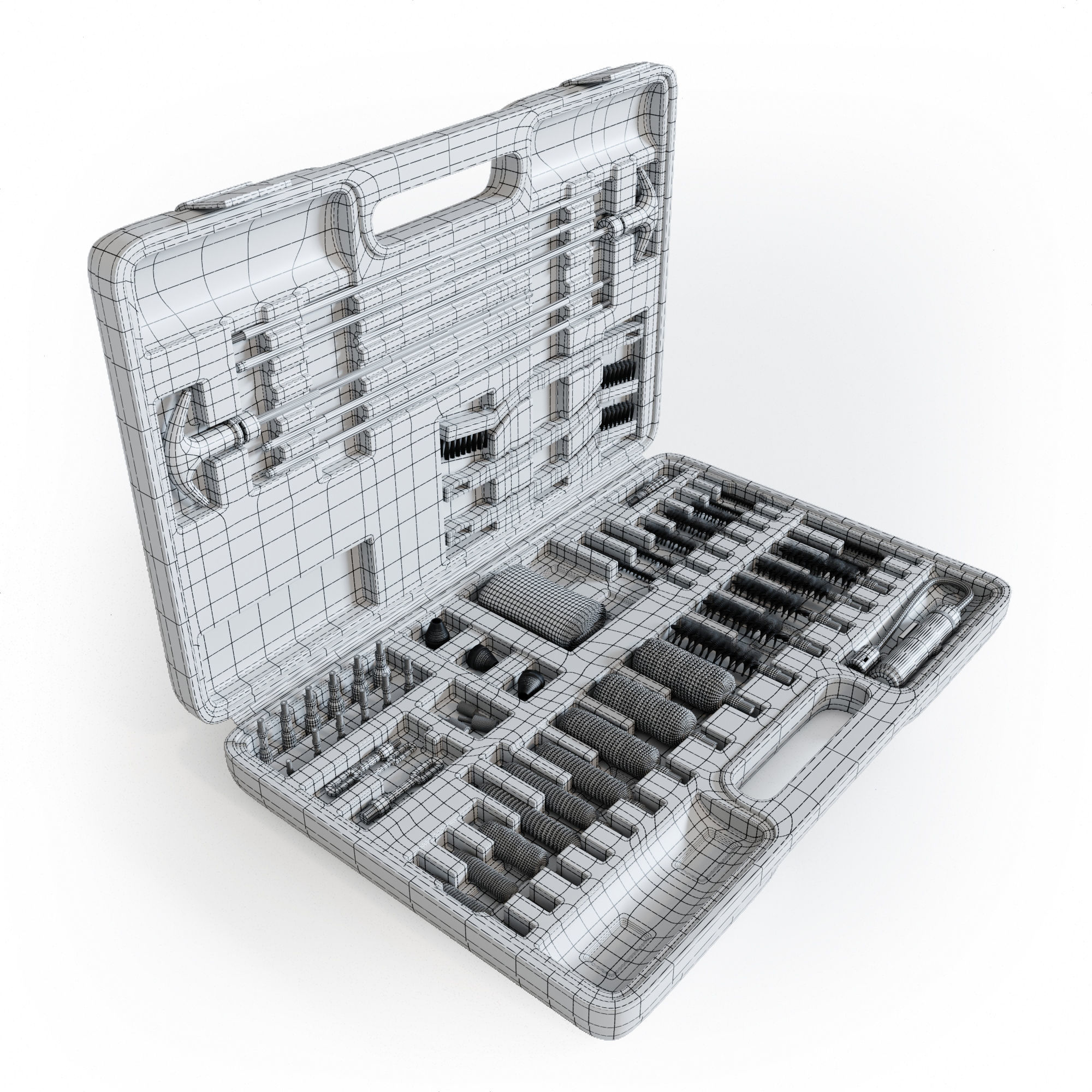 Gun cleaning tool set 3D model_5