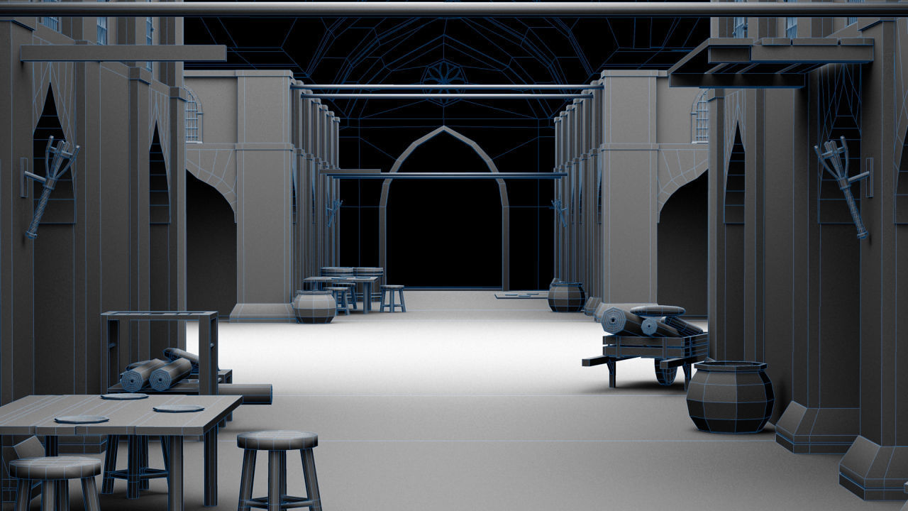 Medieval Market 3D model_18