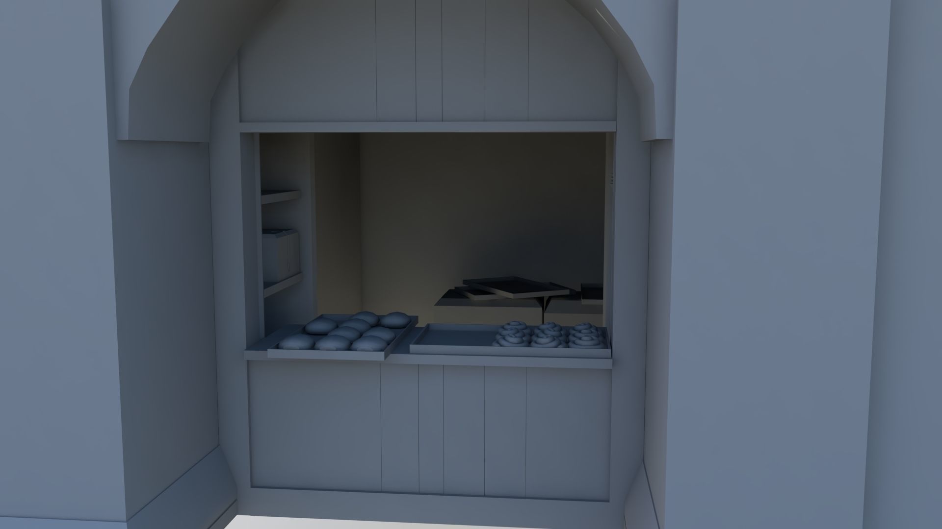 Medieval Market 3D model_12