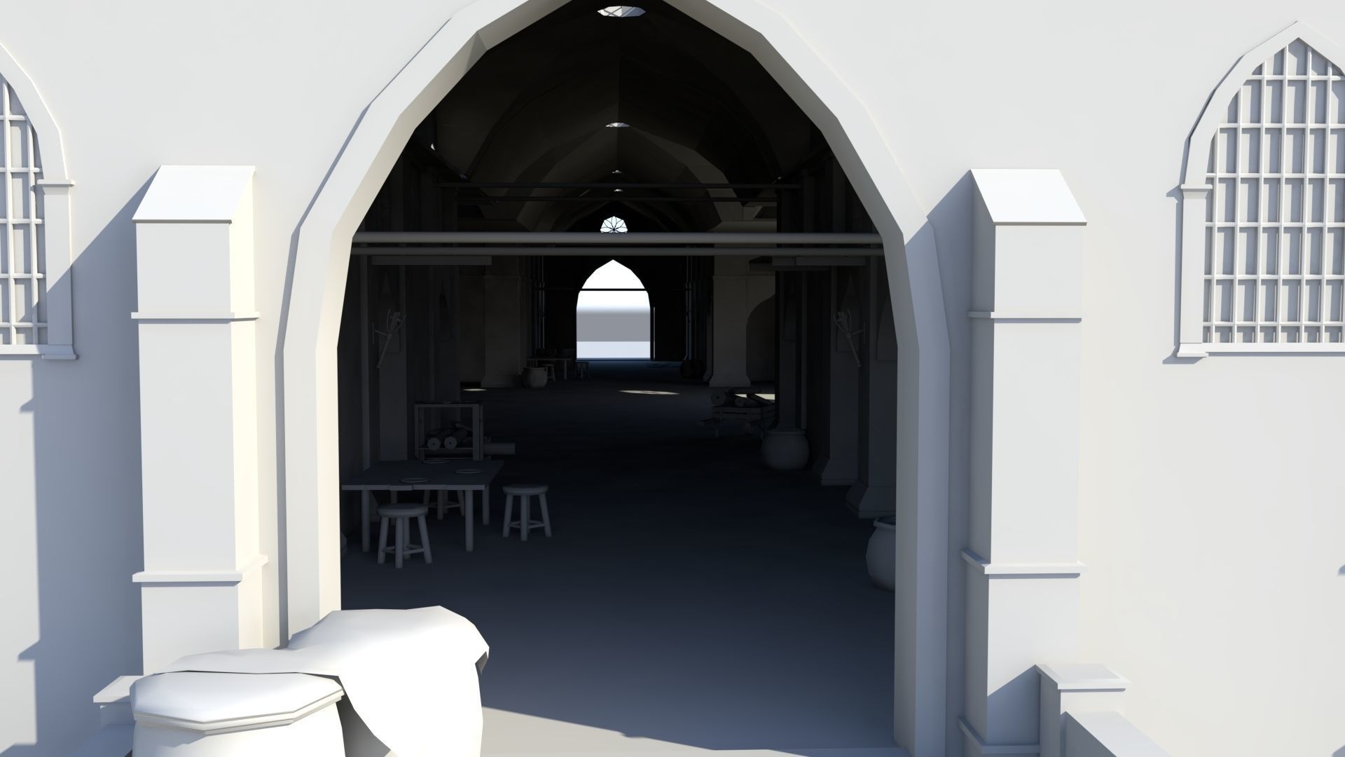 Medieval Market 3D model_14