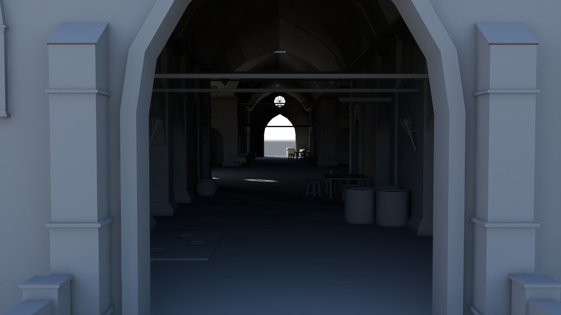 Medieval Market 3D model_3