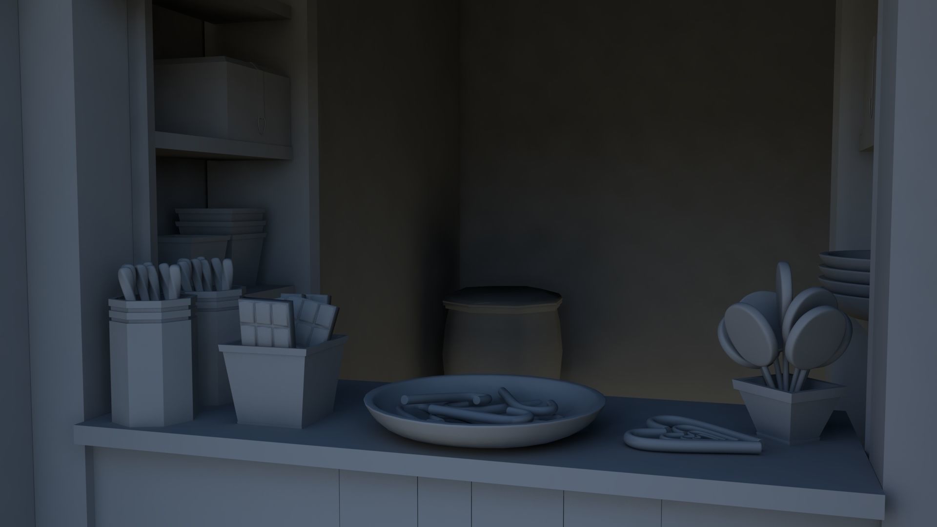 Medieval Market 3D model_13