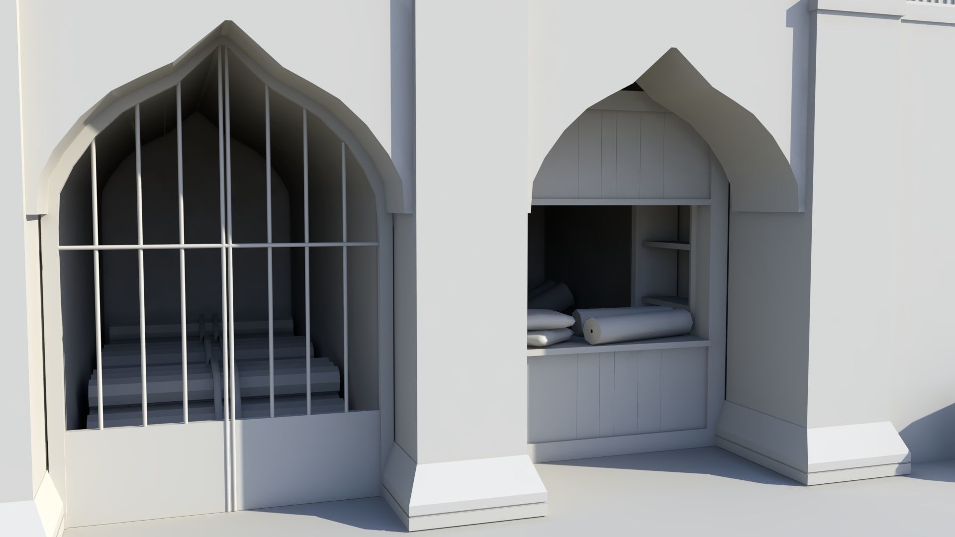 Medieval Market 3D model_5