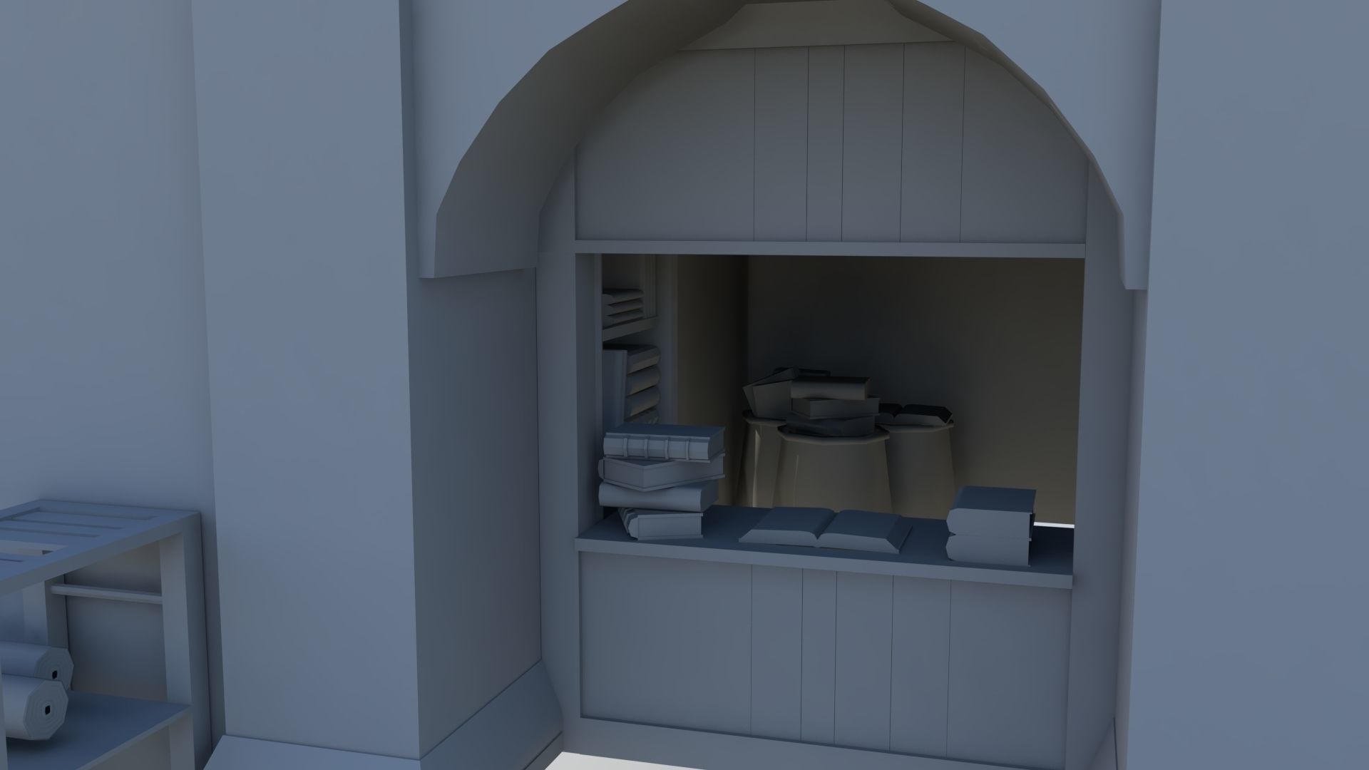 Medieval Market 3D model_11