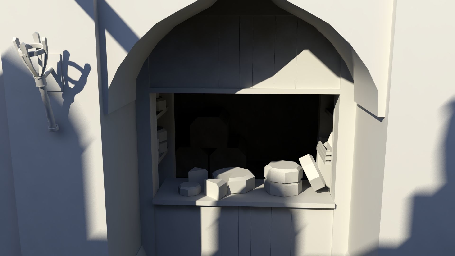 Medieval Market 3D model_7