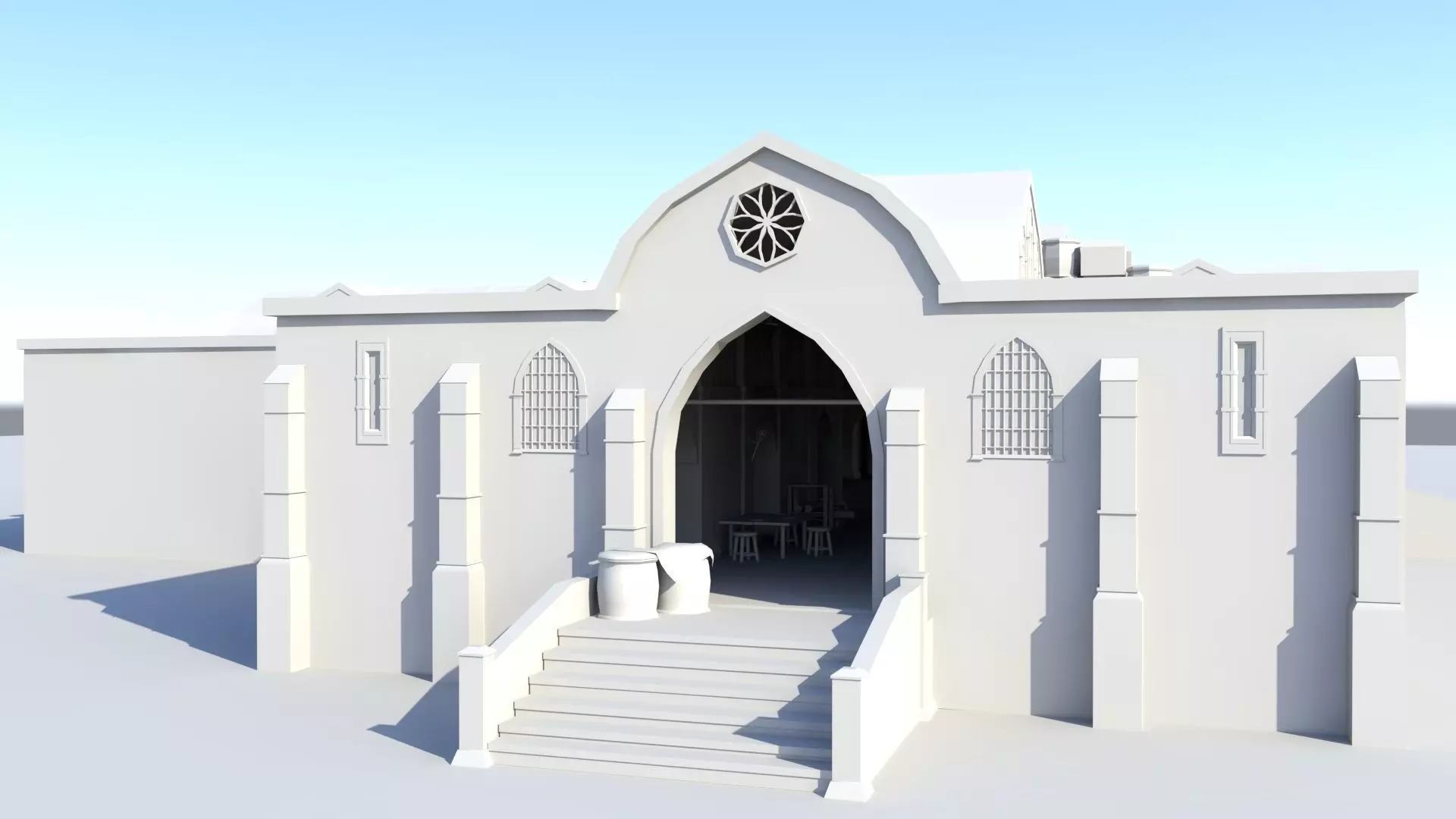 Medieval Market 3D model_0