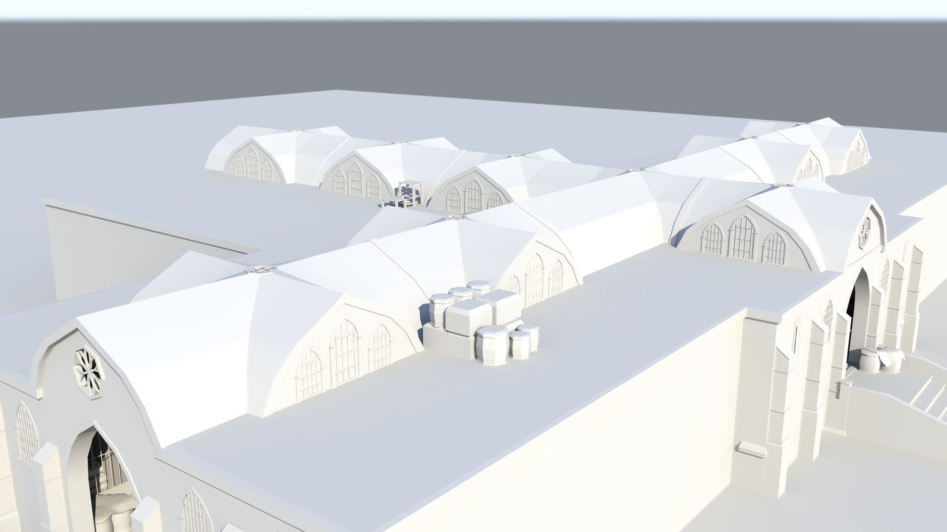 Medieval Market 3D model_1