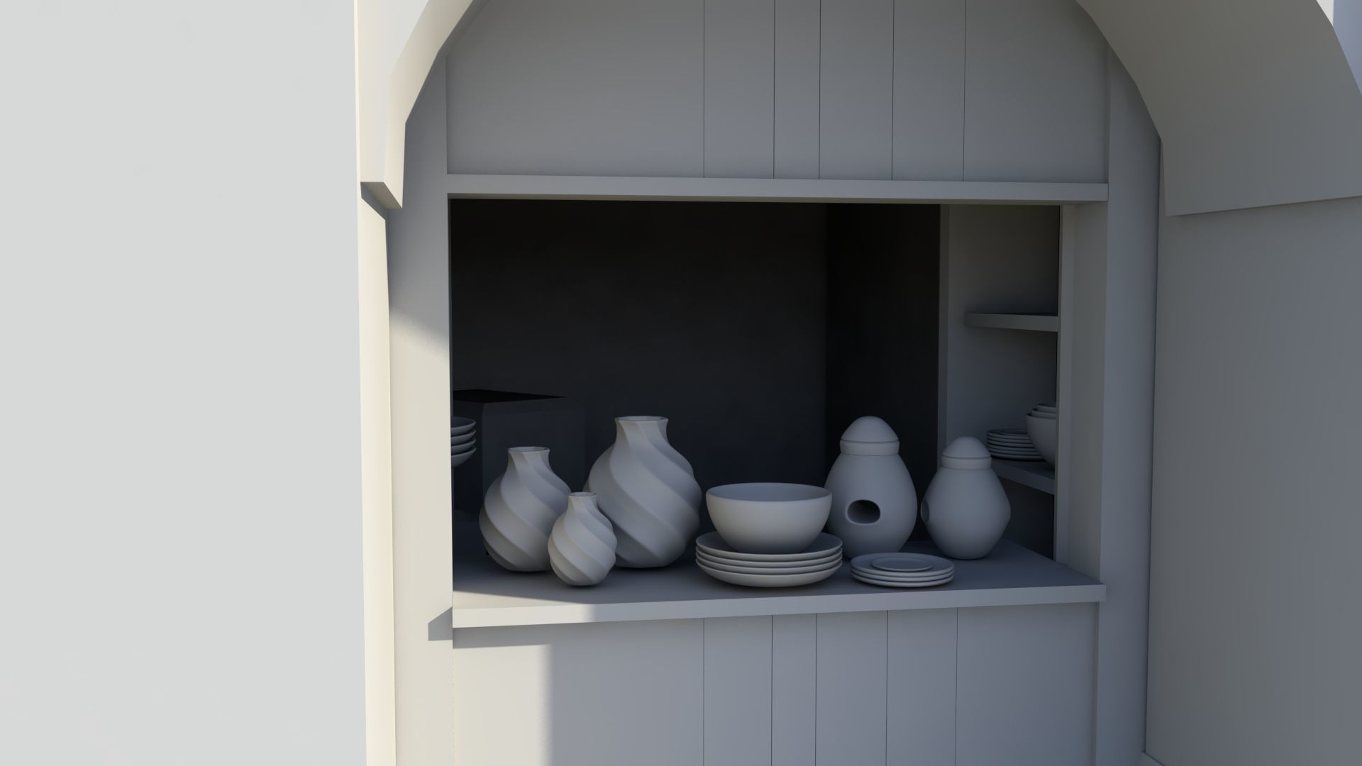 Medieval Market 3D model_6