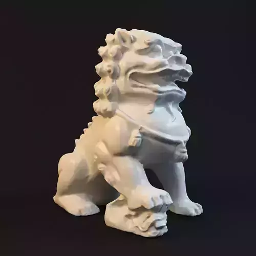 stone lion   Statue sculpture Free 3D print model