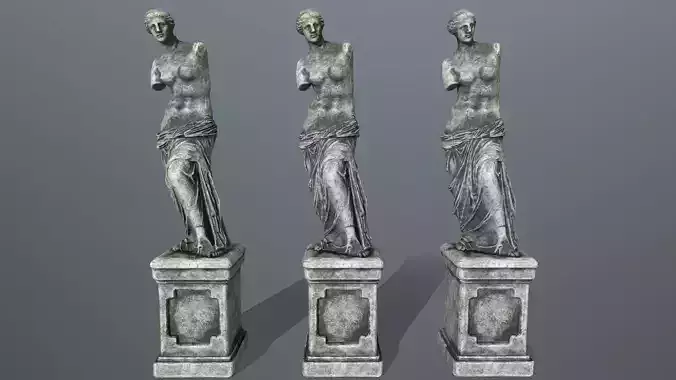 Venus  de  Milo Low-poly 3D model