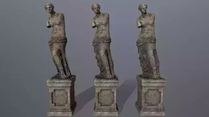 Venus  de  Milo Low-poly 3D model