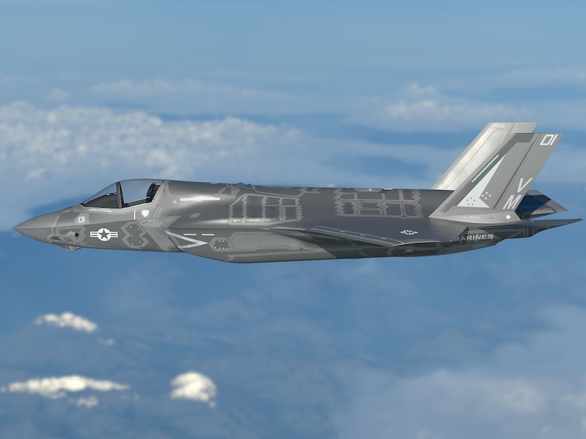 Powerful F35bf 3D model_7