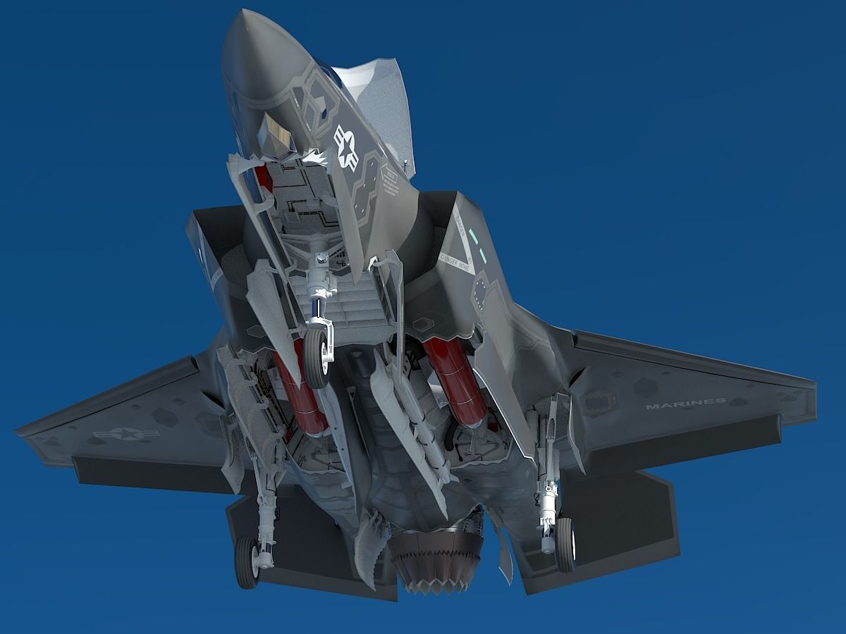 Powerful F35bf 3D model_2