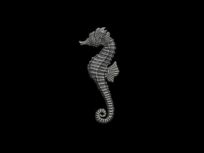 Seahorse pendant  3D print model