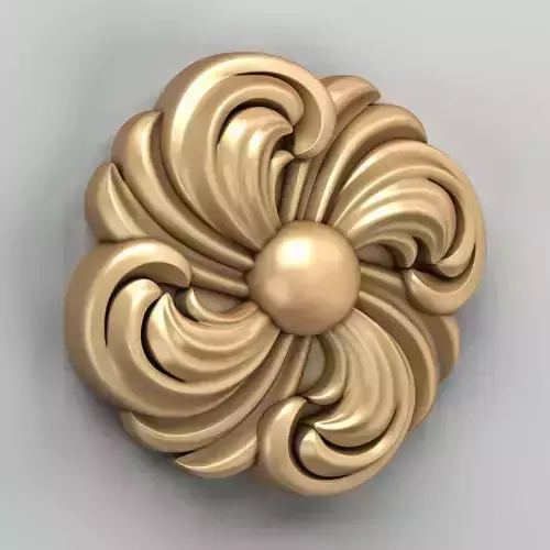 Round rosette 018 3D model