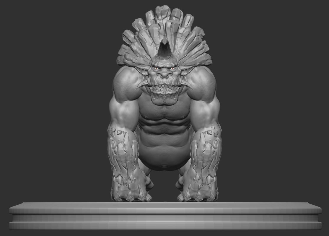 monster01 saber-toothed mongoose 3D model_2