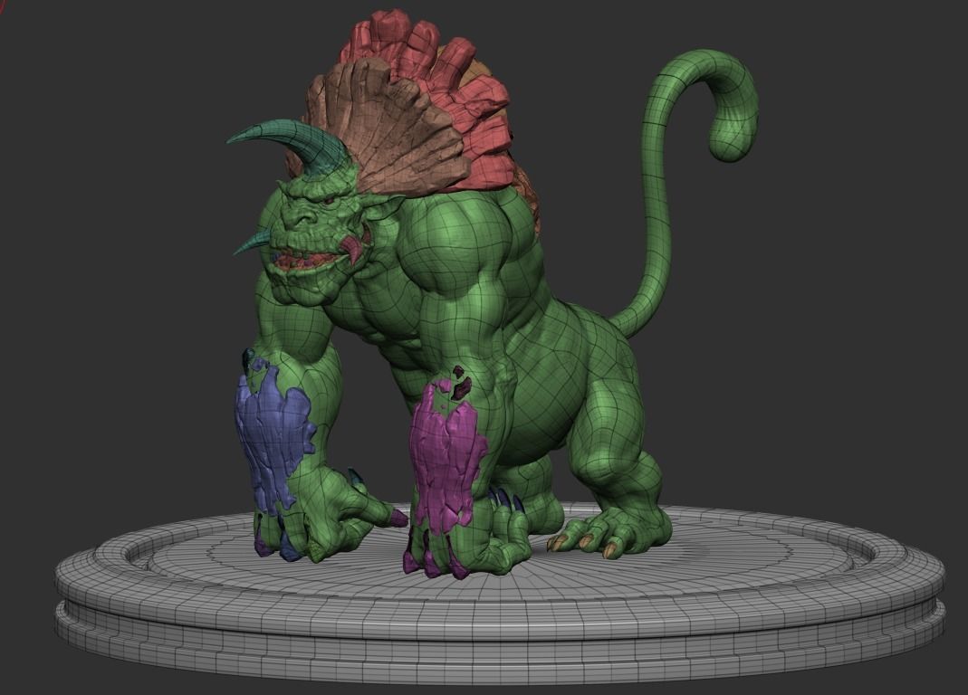 monster01 saber-toothed mongoose 3D model_5