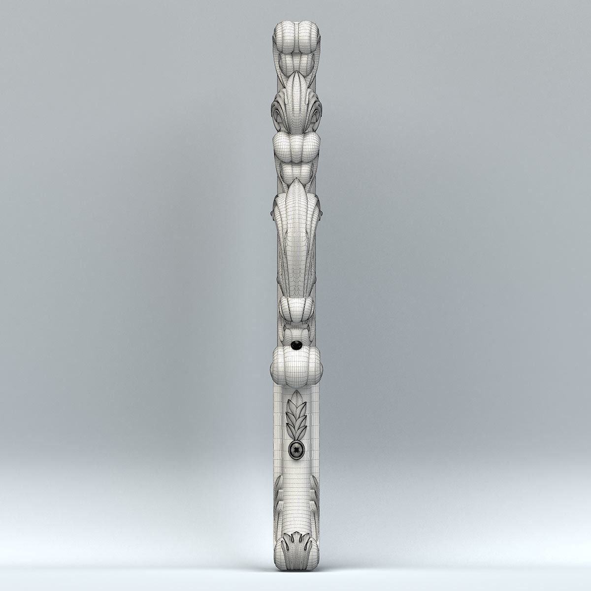 Furniture leg 015 3D model_5