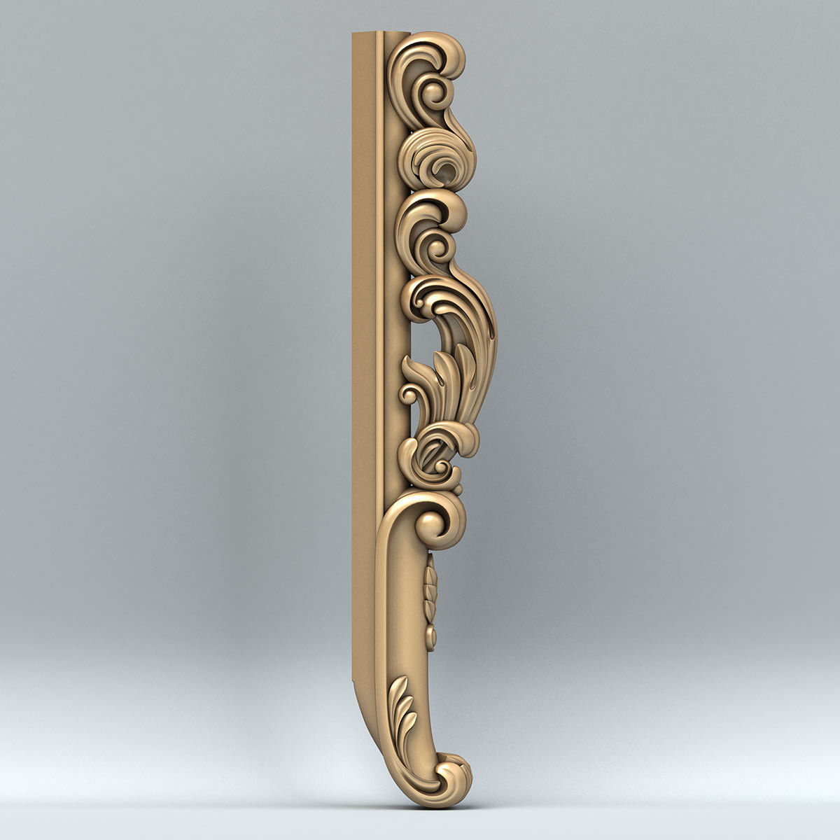 Furniture leg 015 3D model_3