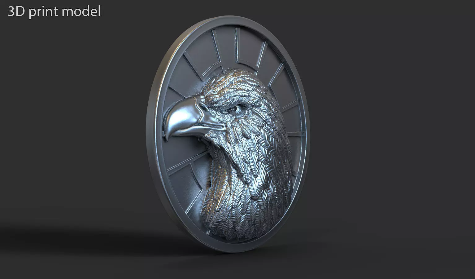 Eagle vol1 Pendant jewelry 3D print model
