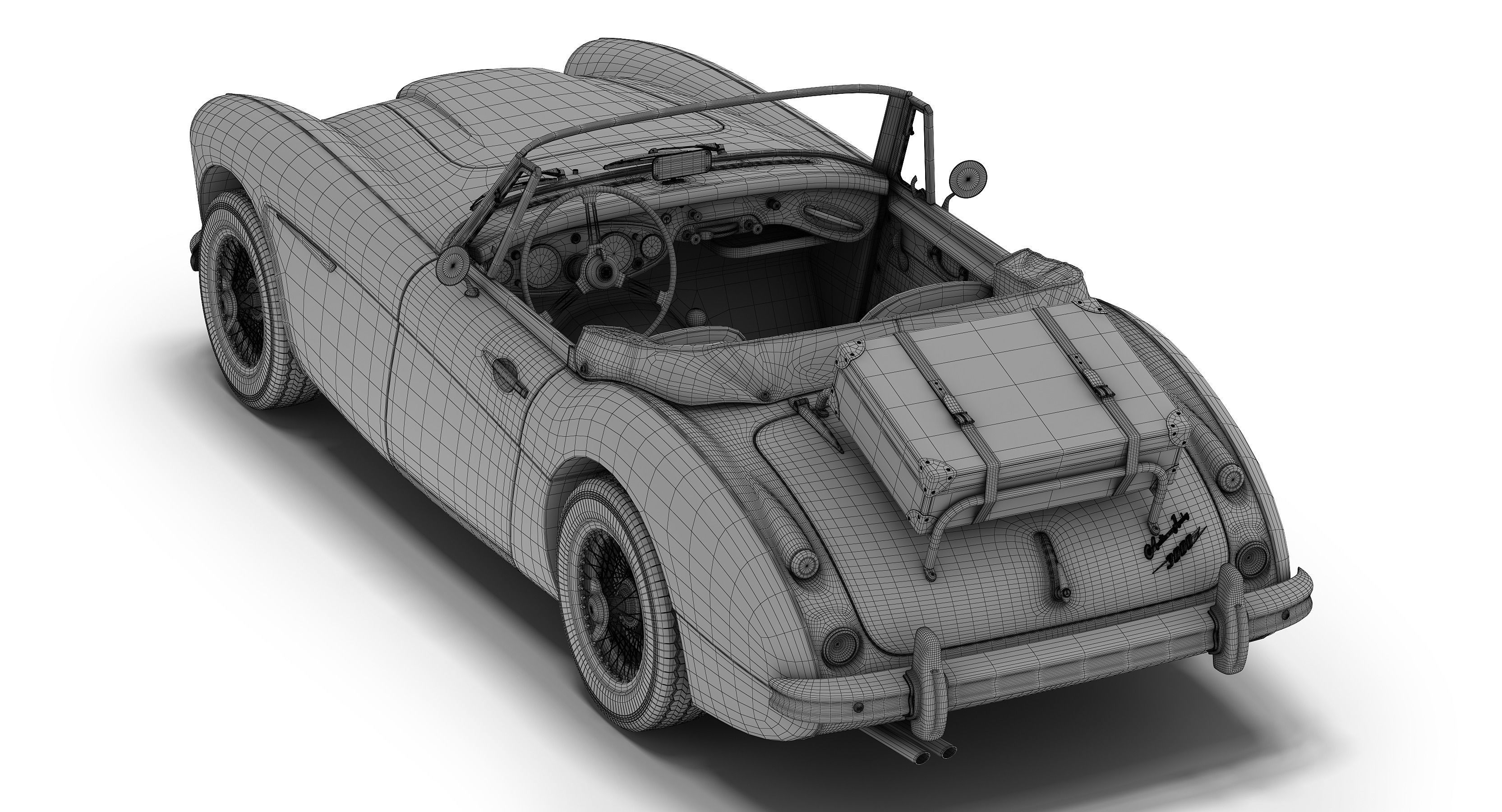Austin-Healey 3000 MkII 3D model_9