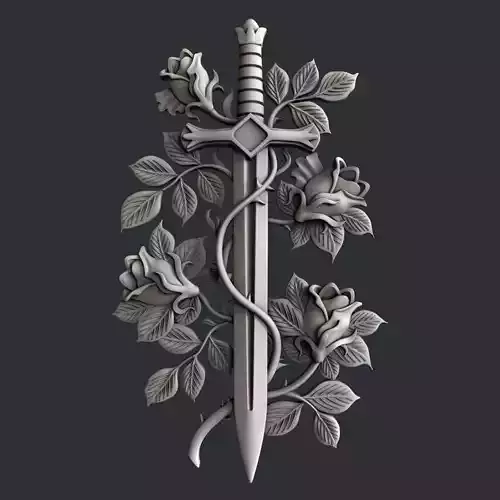 3d Models cnc router and 3d printer sword rosses 3D model